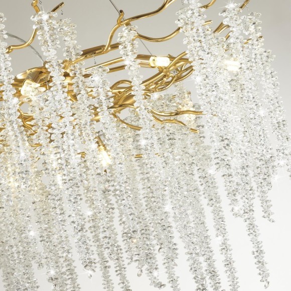 Люстра хрустальная Odeon Light 5005/8C Banche под лампы 8xG9 40W Люстра хрустальная Odeon Light 5005/8C Banche под лампы 8xG9 40W