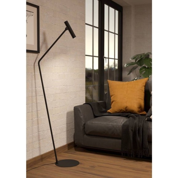 900909 Торшер ALMUDAINA, 1X5W(LED), 480lm, H1570, сталь, черный