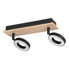 901203 RIELVES Светодиодный спот 2x5W 1100Лм 3000K дерево/сталь/пластик L280 B70 H160 901203 RIELVES Светодиодный спот 2x5W 1100Лм 3000K дерево/сталь/пластик L280 B70 H160