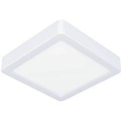 900589 Накладной светильник диммируемый FUEVA 5, 11W (LED), 3000K, L160, B160, H28, сталь, белый / пластик, белый