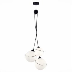 SLE103183-03 Светильник подвесной Черный/Белый E27 3*60W SATTURO SLE103183-03 Светильник подвесной Черный/Белый E27 3*60W SATTURO