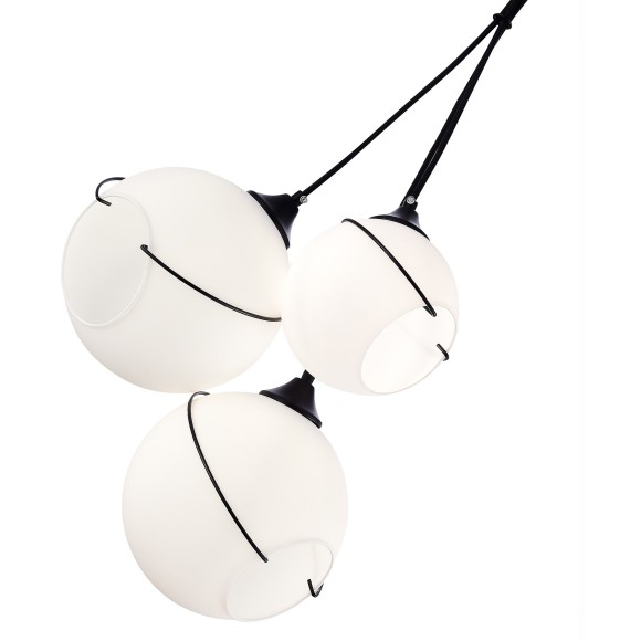 SLE103183-03 Светильник подвесной Черный/Белый E27 3*60W SATTURO SLE103183-03 Светильник подвесной Черный/Белый E27 3*60W SATTURO