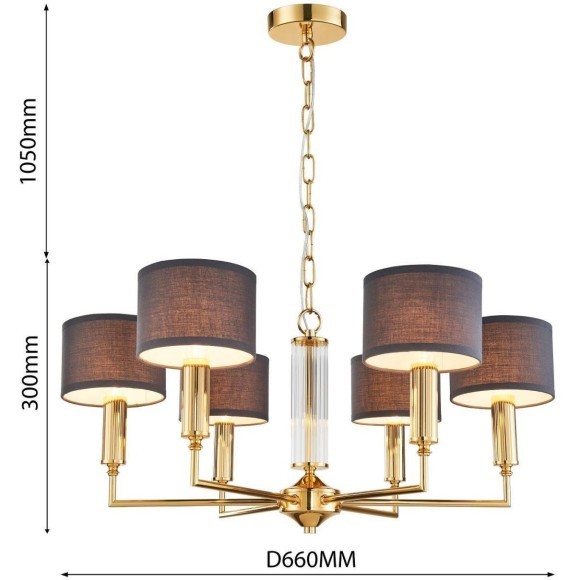 Подвесная люстра Laciness 2609-6P