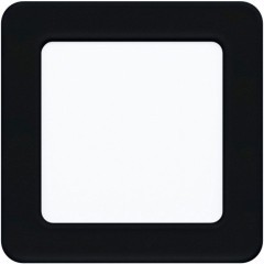 99187 Светодиодный встраиваемый светильник FUEVA 5, 5,5W (LED), 117х117, ET26, 700lm, 4000K, сталь, черный