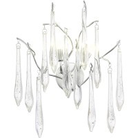 SL1660.101.02 Светильник настенный ST-Luce Хром/Хром, Прозрачный G9 2*5W 4000K TEARDROPS
