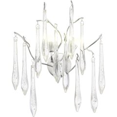 SL1660.101.02 Светильник настенный ST-Luce Хром/Хром, Прозрачный G9 2*5W 4000K TEARDROPS SL1660.101.02 Светильник настенный ST-Luce Хром/Хром, Прозрачный G9 2*5W 4000K TEARDROPS