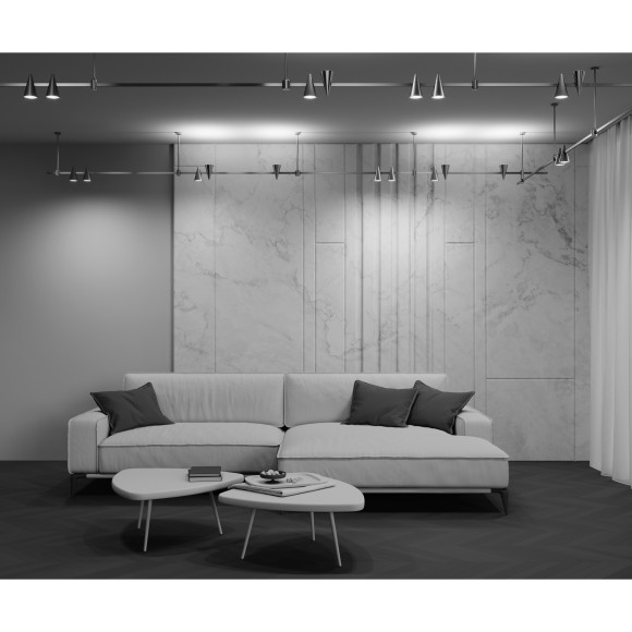 Трековый магнитный светодиодный светильник Maytoni Flarity Keila TR146-1-5W4K-PT