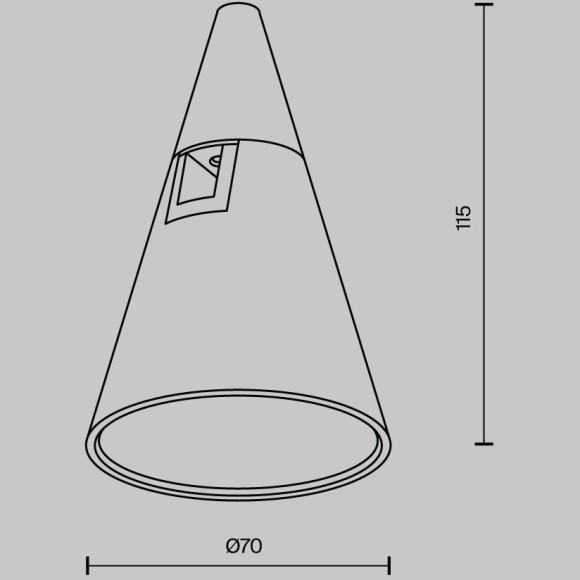Трековый магнитный светодиодный светильник Maytoni Flarity Keila TR146-1-5W4K-PT