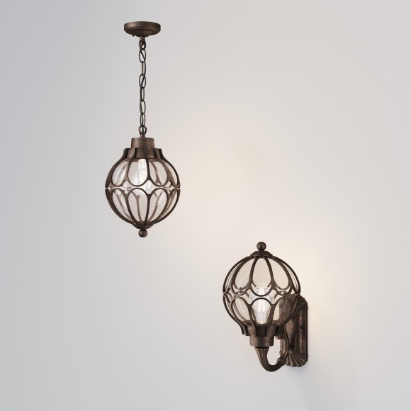 Настенный фонарь уличный Via O024WL-01G IP65 Настенный фонарь уличный Via O024WL-01G IP65