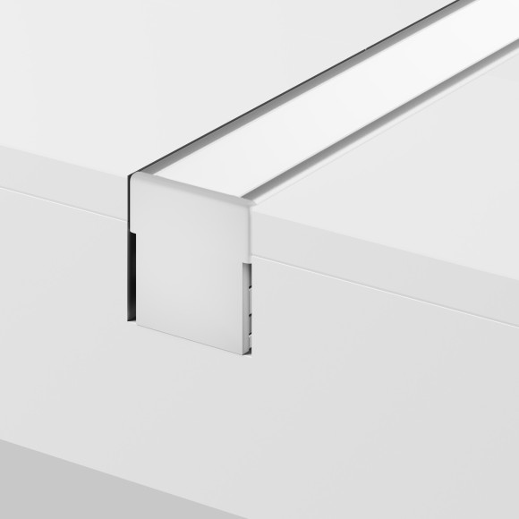 Комплект заглушек (для профиля 26×26) 2 шт., ALM-2626-EC 642060