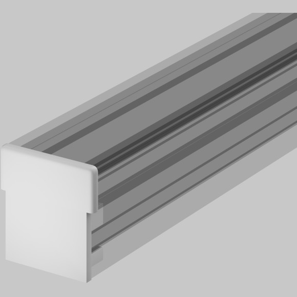 Комплект заглушек (для профиля 26×26) 2 шт., ALM-2626-EC 642060