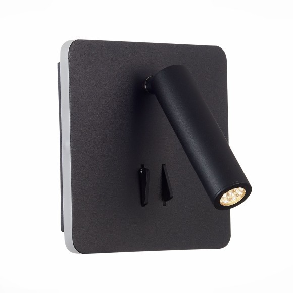 SL1586.431.01 Светильник настенный Черный LED 1*9W 3000K 624Lm Ra80  IP20 L-xW140xH140 170-240V Настенные светильники