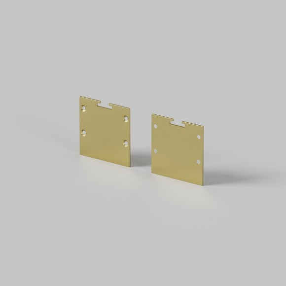 Комплект заглушек (для профиля 35×35) 2 шт., ALM-3535BT-BR-EC 642039 Комплект заглушек (для профиля 35×35) 2 шт., ALM-3535BT-BR-EC 642039