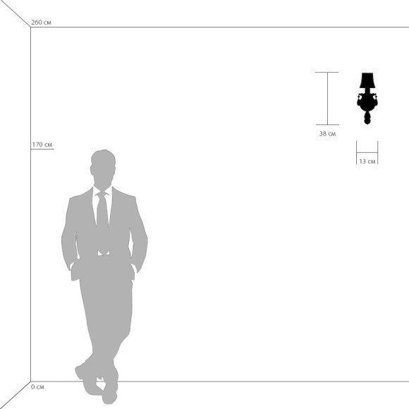 Бра Lightstar 726611 Princia под лампу 1xE14 40W