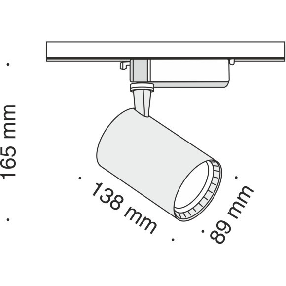 Трековый светильник Technical TR003-1-17W3K-B Трековый светильник Technical TR003-1-17W3K-B