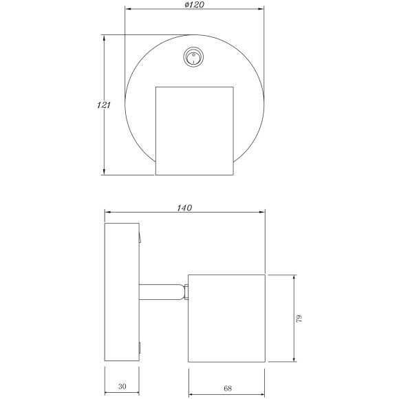 Спот Freya FR10006CW-L6B