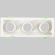 Светильник встроенный Crystal Lux CLT 069C3 WH 1400/295