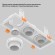 Светильник встроенный Crystal Lux CLT 069C3 WH 1400/295