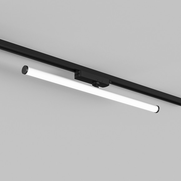 Однофазный двужильный светодиодный трековый светильник Denkirs DK6648-BK Strom 4000К 1400Лм CRI90+ 300° 15Вт