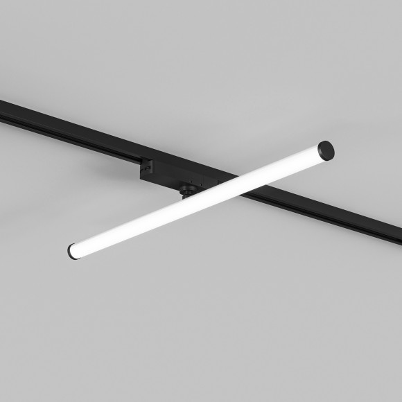 Однофазный двужильный светодиодный трековый светильник Denkirs DK6648-BK Strom 4000К 1400Лм CRI90+ 300° 15Вт