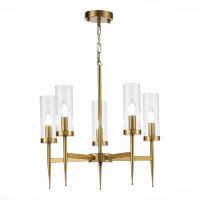 SL1159.303.05 Люстра подвесная ST-Luce Латунь/Латунь, Прозрачный E14 5*60W ACAZIO