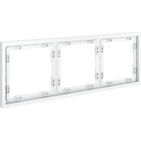 Рамка пластиковая VOLTUM S70 на 3 поста, (белый матовый)