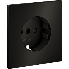 Накладка для розетки с заземлением и защитными шторками, S70 Metal (антрацит)