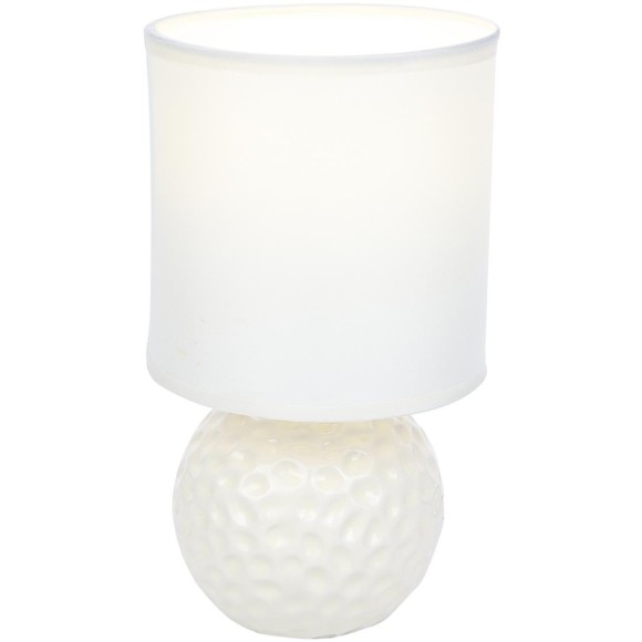 8228/1T MODERNI LN25 белый, керамика/текстиль Настольная лампа E14 1*40W 220V MAKOVIA