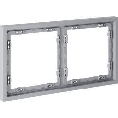 Рамка пластиковая VOLTUM S70 на 2 поста, (серый)
