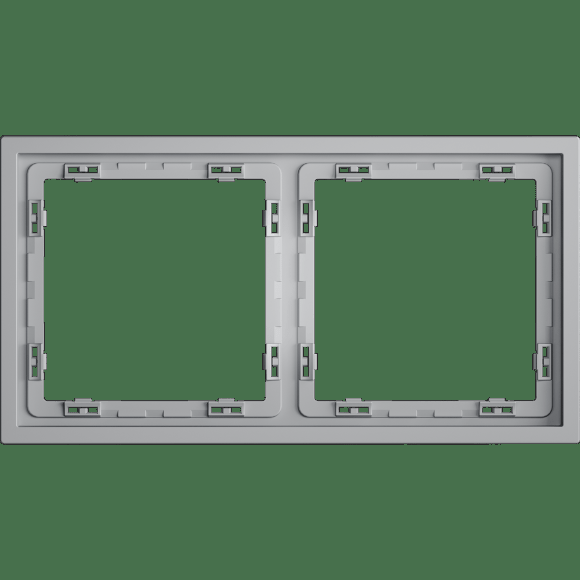 Рамка пластиковая VOLTUM S70 на 2 поста, (серый)