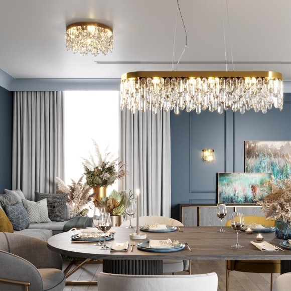 Подвесная люстра хрустальная Semura 4986/12 Подвесная люстра хрустальная Semura 4986/12