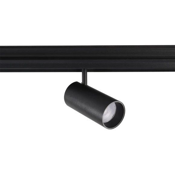 Crystal Lux CLT 0.33 003 12W BL 3CCT-SMART 1409/375 Черный магнитный трековый спот с CCT переключаемой цветовой температурой или SMART управлением (при исп. драйвера CLT 0.203 08/09 SMART), 12Вт 1020Лм 3000,4000,6000К 24° CRI90 48V