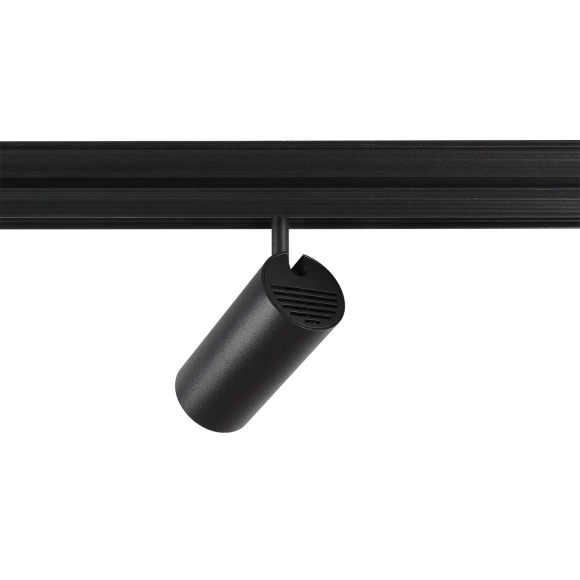 Crystal Lux CLT 0.33 003 12W BL 3CCT-SMART 1409/375 Черный магнитный трековый спот с CCT переключаемой цветовой температурой или SMART управлением (при исп. драйвера CLT 0.203 08/09 SMART), 12Вт 1020Лм 3000,4000,6000К 24° CRI90 48V