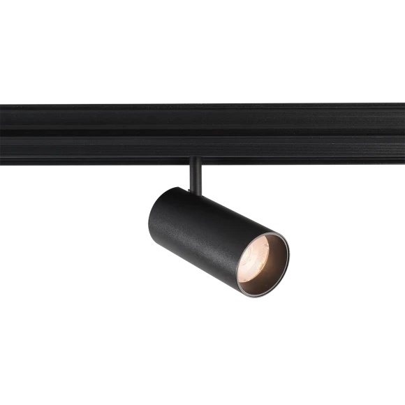 Crystal Lux CLT 0.33 003 12W BL 3CCT-SMART 1409/375 Черный магнитный трековый спот с CCT переключаемой цветовой температурой или SMART управлением (при исп. драйвера CLT 0.203 08/09 SMART), 12Вт 1020Лм 3000,4000,6000К 24° CRI90 48V