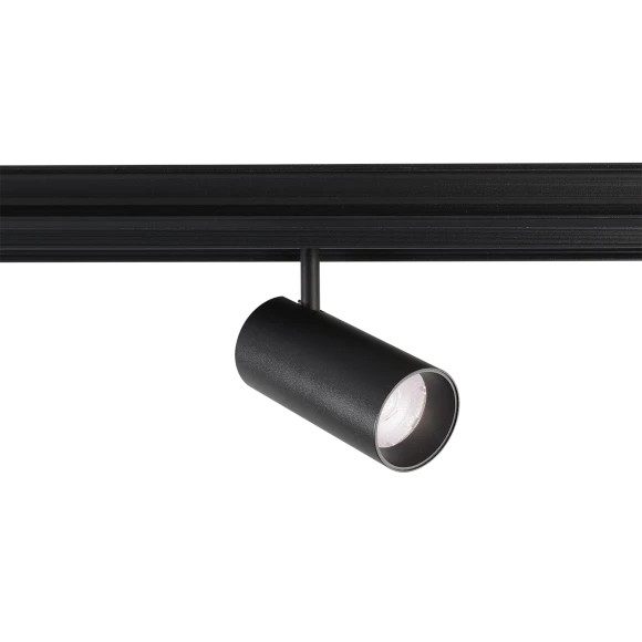 Crystal Lux CLT 0.33 003 12W BL 3CCT-SMART 1409/375 Черный магнитный трековый спот с CCT переключаемой цветовой температурой или SMART управлением (при исп. драйвера CLT 0.203 08/09 SMART), 12Вт 1020Лм 3000,4000,6000К 24° CRI90 48V