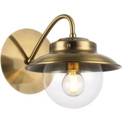 SLE110101-01 Светильник настенный Античная бронза/Прозрачный E14 1*40W GARONNI