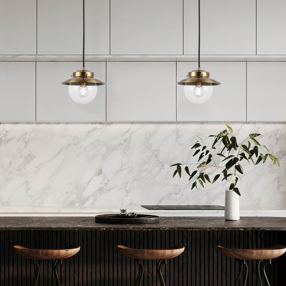 SLE110101-01 Светильник настенный Античная бронза/Прозрачный E14 1*40W GARONNI