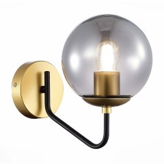 SLE1097-301-01 Светильник настенный Матовое золото/Дымчатый E27 1*60W SCORZE SLE1097-301-01 Светильник настенный Матовое золото/Дымчатый E27 1*60W SCORZE