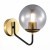 SLE1097-301-01 Светильник настенный Матовое золото/Дымчатый E27 1*60W SCORZE