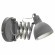 SY0508 Lussole KOYUKUK Серое настенное бра, металлическое основание и плафон, E14, 1×40 Вт