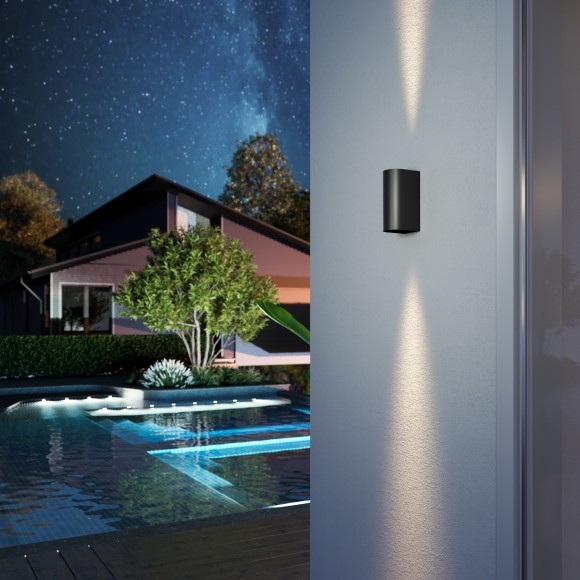 SL9516.701.01 Светильник уличный настенный ST-Luce серый/серый LED 1*10W 3000K/4000K/6500K BUST