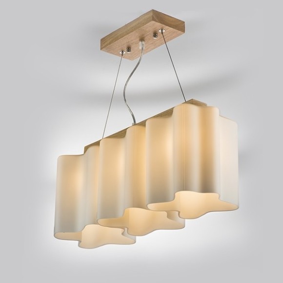 Подвесной светильник с 3 лампами Lightstar 802135 Nubi legno под лампы 3xE27 120W