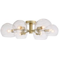 SL434.202.06 Люстра потолочная ST-Luce Латунь/Прозрачный E14 6*40W CALMARE