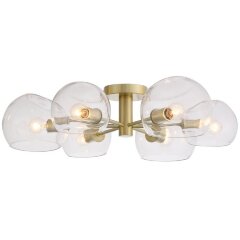 SL434.202.06 Люстра потолочная ST-Luce Латунь/Прозрачный E14 6*40W CALMARE SL434.202.06 Люстра потолочная ST-Luce Латунь/Прозрачный E14 6*40W CALMARE