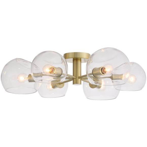 SL434.202.06 Люстра потолочная ST-Luce Латунь/Прозрачный E14 6*40W CALMARE