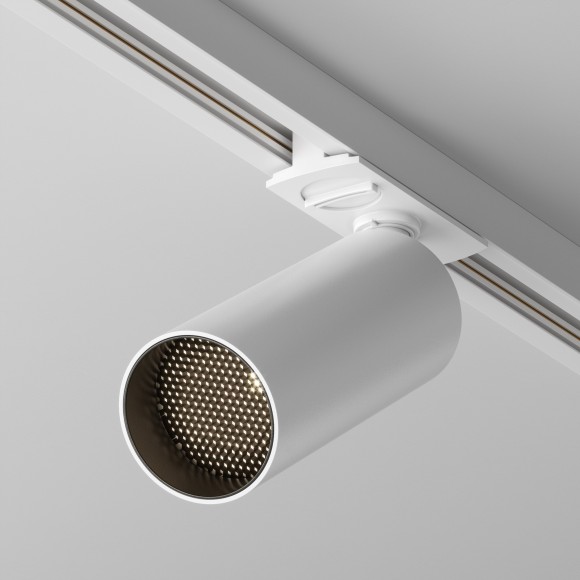 Однофазный двужильный светодиодный трековый светильник Maytoni Unity TR021-1-12W3K-W-W Focus LED 3000К 900Лм CRI90+ 50° 12Вт
