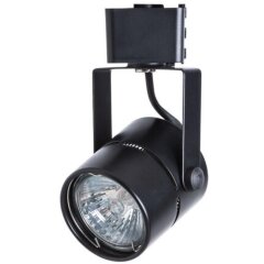 Однофазный двужильный трековый светильник Arte Lamp A1311PL-1BK MIZAR под сменную лампу GU10 Однофазный двужильный трековый светильник Arte Lamp A1311PL-1BK MIZAR под сменную лампу GU10