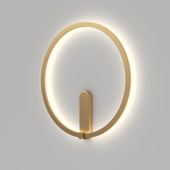 DK5035-SG Бра ROUND со светодиодом, IP20, 24W, 3000/4000/6500K, матовое золото, алюминий DK5035-SG Бра ROUND со светодиодом, IP20, 24W, 3000/4000/6500K, матовое золото, алюминий