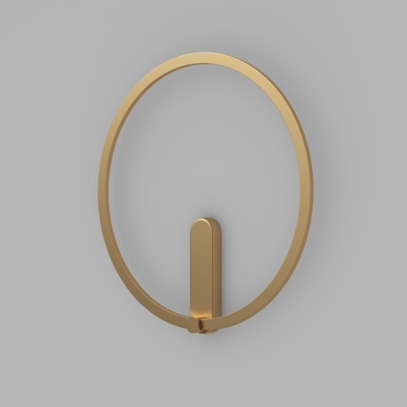 DK5035-SG Бра ROUND со светодиодом, IP20, 24W, 3000/4000/6500K, матовое золото, алюминий DK5035-SG Бра ROUND со светодиодом, IP20, 24W, 3000/4000/6500K, матовое золото, алюминий