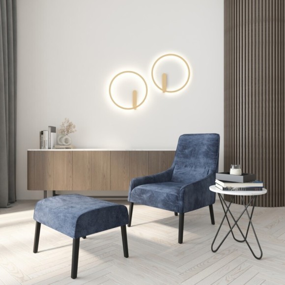 DK5035-SG Бра ROUND со светодиодом, IP20, 24W, 3000/4000/6500K, матовое золото, алюминий DK5035-SG Бра ROUND со светодиодом, IP20, 24W, 3000/4000/6500K, матовое золото, алюминий